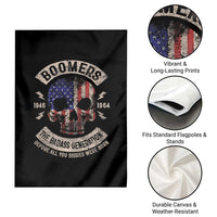 Boomers Generation Garden Flag Before All You Sissie Were Born Skull USA Flag - Wonder Print Shop