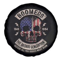Boomers Generation Spare Tire Cover Before All You Sissie Were Born Skull USA Flag - Wonder Print Shop