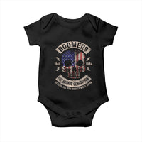 Boomers Generation Baby Onesie Before All You Sissie Were Born Skull USA Flag - Wonder Print Shop