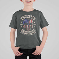 Boomers Generation T Shirt For Kid Before All You Sissie Were Born Skull USA Flag - Wonder Print Shop