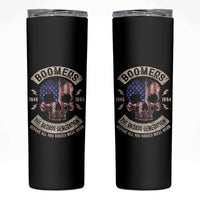 Boomers Generation Skinny Tumbler Before All You Sissie Were Born Skull USA Flag - Wonder Print Shop