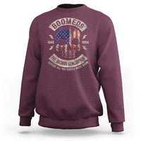 Boomers Generation Sweatshirt Before All You Sissie Were Born Skull USA Flag - Wonder Print Shop