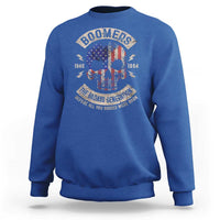 Boomers Generation Sweatshirt Before All You Sissie Were Born Skull USA Flag - Wonder Print Shop