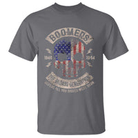 Boomers Generation T Shirt Before All You Sissie Were Born Skull USA Flag - Wonder Print Shop