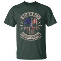Boomers Generation T Shirt Before All You Sissie Were Born Skull USA Flag - Wonder Print Shop