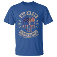 Boomers Generation T Shirt Before All You Sissie Were Born Skull USA Flag - Wonder Print Shop