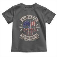 Boomers Generation Toddler T Shirt Before All You Sissie Were Born Skull USA Flag - Wonder Print Shop