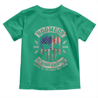 Boomers Generation Toddler T Shirt Before All You Sissie Were Born Skull USA Flag - Wonder Print Shop