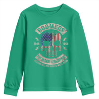 Boomers Generation Youth Sweatshirt Before All You Sissie Were Born Skull USA Flag - Wonder Print Shop