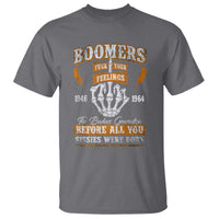 Vintage Boomers Generation T Shirt Before All You Sissie Were Born Skeleton Hand - Wonder Print Shop
