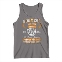 Vintage Boomers Generation Tank Top Before All You Sissie Were Born Skeleton Hand - Wonder Print Shop