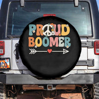 Proud Boomer Spare Tire Cover Boomers Generation Peace Sign Hippie 50s 60s - Wonder Print Shop