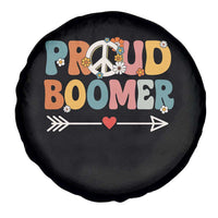 Proud Boomer Spare Tire Cover Boomers Generation Peace Sign Hippie 50s 60s - Wonder Print Shop
