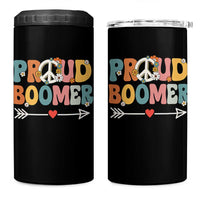 Proud Boomer 4 in 1 Can Cooler Tumbler Boomers Generation Peace Sign Hippie 50s 60s - Wonder Print Shop