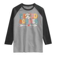 Proud Boomer Raglan Shirt Boomers Generation Peace Sign Hippie 50s 60s - Wonder Print Shop