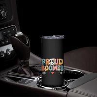 Proud Boomer Skinny Tumbler Boomers Generation Peace Sign Hippie 50s 60s - Wonder Print Shop