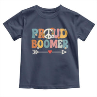 Proud Boomer Toddler T Shirt Boomers Generation Peace Sign Hippie 50s 60s - Wonder Print Shop