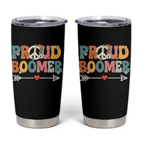 Proud Boomer Tumbler Cup Boomers Generation Peace Sign Hippie 50s 60s - Wonder Print Shop