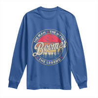 Boomers Generation Long Sleeve Shirt The Man The Myth The Legend - Wonder Print Shop