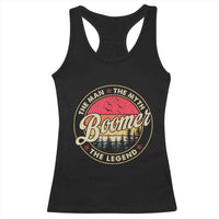 Boomers Generation Racerback Tank Top The Man The Myth The Legend - Wonder Print Shop