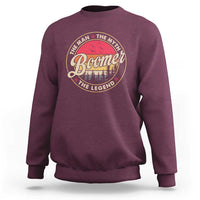 Boomers Generation Sweatshirt The Man The Myth The Legend - Wonder Print Shop