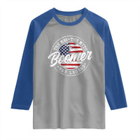 Boomers Generation Raglan Shirt Vintage The Man The Myth The Legend American Flag - Wonder Print Shop