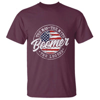 Boomers Generation T Shirt Vintage The Man The Myth The Legend American Flag - Wonder Print Shop