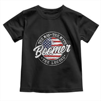 Boomers Generation Toddler T Shirt Vintage The Man The Myth The Legend American Flag - Wonder Print Shop