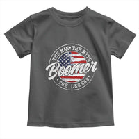 Boomers Generation Toddler T Shirt Vintage The Man The Myth The Legend American Flag - Wonder Print Shop