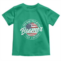 Boomers Generation Toddler T Shirt Vintage The Man The Myth The Legend American Flag - Wonder Print Shop