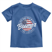 Boomers Generation Toddler T Shirt Vintage The Man The Myth The Legend American Flag - Wonder Print Shop