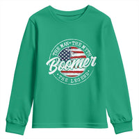 Boomers Generation Youth Sweatshirt Vintage The Man The Myth The Legend American Flag - Wonder Print Shop