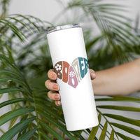 Boomers Generation Skinny Tumbler Vintage 40s 50s 60s Hippe Peace Love Hippy - Wonder Print Shop
