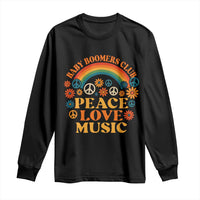 Baby Boomers Generation Long Sleeve Shirt Peace Love Music 60s Hippe - Wonder Print Shop