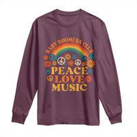 Baby Boomers Generation Long Sleeve Shirt Peace Love Music 60s Hippe - Wonder Print Shop