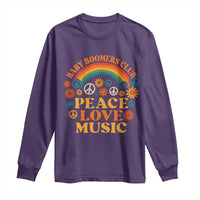 Baby Boomers Generation Long Sleeve Shirt Peace Love Music 60s Hippe - Wonder Print Shop
