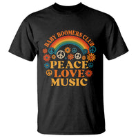 Baby Boomers Generation T Shirt Peace Love Music 60s Hippe - Wonder Print Shop