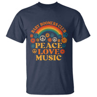 Baby Boomers Generation T Shirt Peace Love Music 60s Hippe - Wonder Print Shop