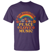 Baby Boomers Generation T Shirt Peace Love Music 60s Hippe - Wonder Print Shop