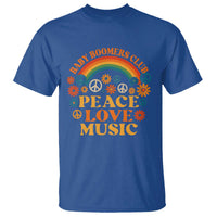 Baby Boomers Generation T Shirt Peace Love Music 60s Hippe - Wonder Print Shop