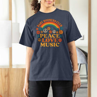 Baby Boomers Generation T Shirt For Women Peace Love Music 60s Hippe - Wonder Print Shop