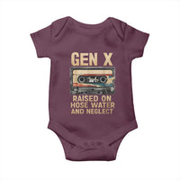 Gen X Baby Onesie Vintage Cassette Tape Raised On Hose Water And Neglect Nostalgia - Wonder Print Shop