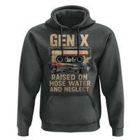 Gen X Hoodie Vintage Cassette Tape Raised On Hose Water And Neglect Nostalgia - undefined