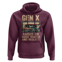 Gen X Hoodie Vintage Cassette Tape Raised On Hose Water And Neglect Nostalgia - undefined