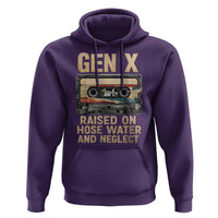 Gen X Hoodie Vintage Cassette Tape Raised On Hose Water And Neglect Nostalgia - undefined