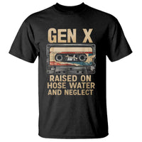 Gen X T Shirt Vintage Cassette Tape Raised On Hose Water And Neglect Nostalgia - Wonder Print Shop