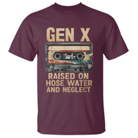 Gen X T Shirt Vintage Cassette Tape Raised On Hose Water And Neglect Nostalgia - Wonder Print Shop