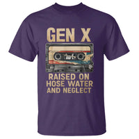 Gen X T Shirt Vintage Cassette Tape Raised On Hose Water And Neglect Nostalgia - Wonder Print Shop