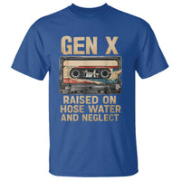 Gen X T Shirt Vintage Cassette Tape Raised On Hose Water And Neglect Nostalgia - Wonder Print Shop