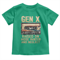Gen X Toddler T Shirt Vintage Cassette Tape Raised On Hose Water And Neglect Nostalgia - Wonder Print Shop
